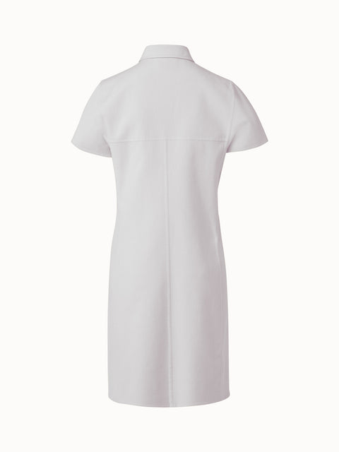 Polo Kleid aus Baumwolle Seiden Stretch Double-Face