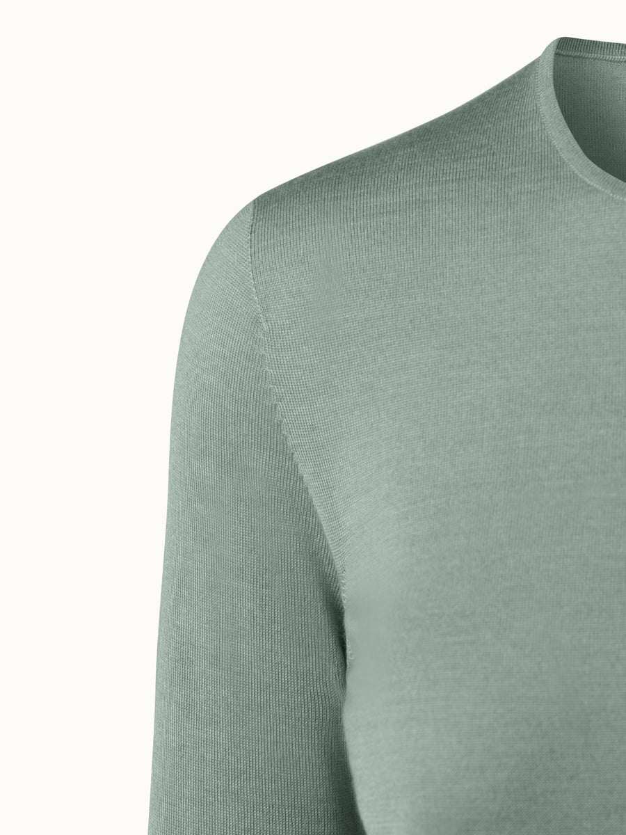 Ciovkis Damen Merinowolle Pullover - Nahtloser Strickpullover Mit Stehkragen Herbst/Winter