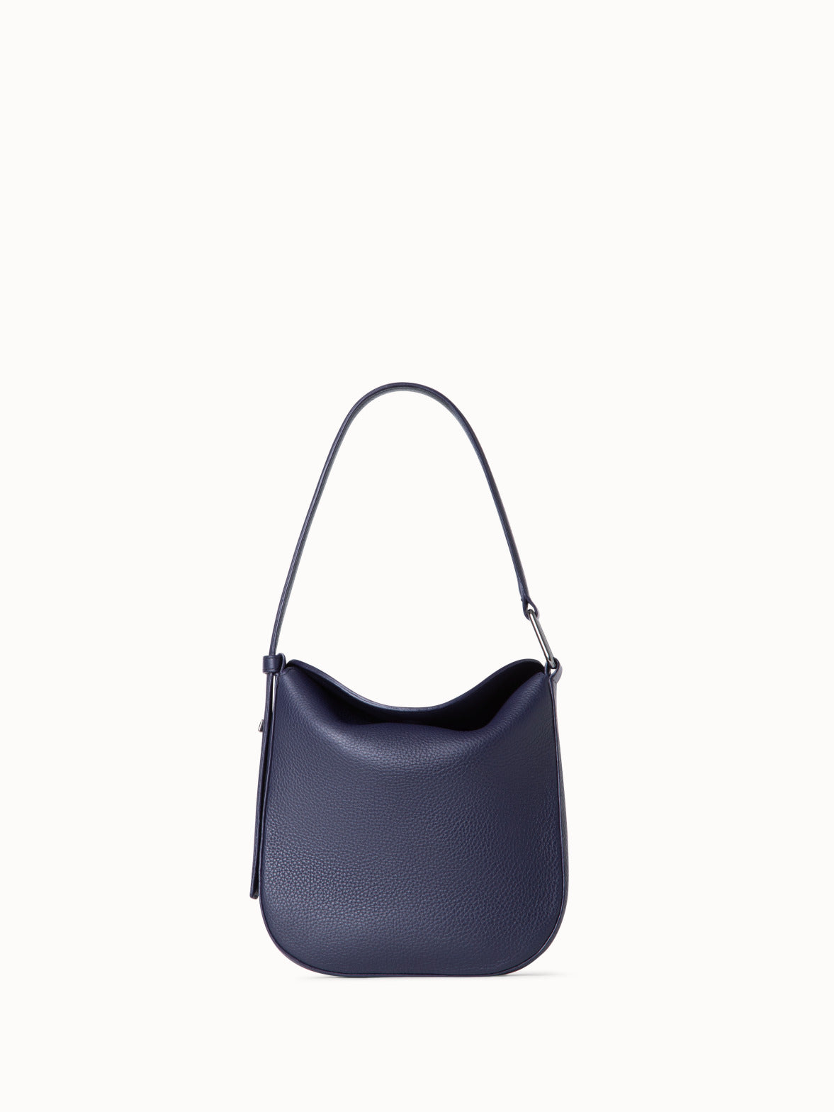Anna Little Hobo Bag in Leather - purple
