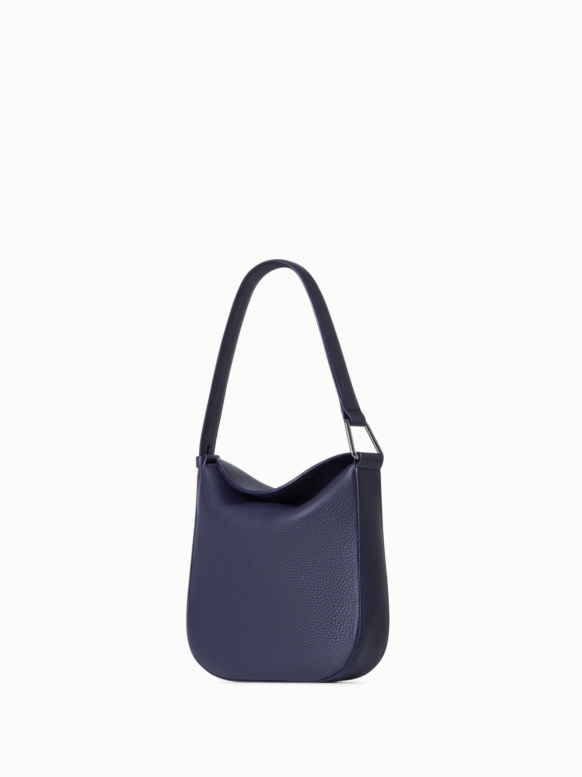 Anna Little Hobo Bag in Leather - purple