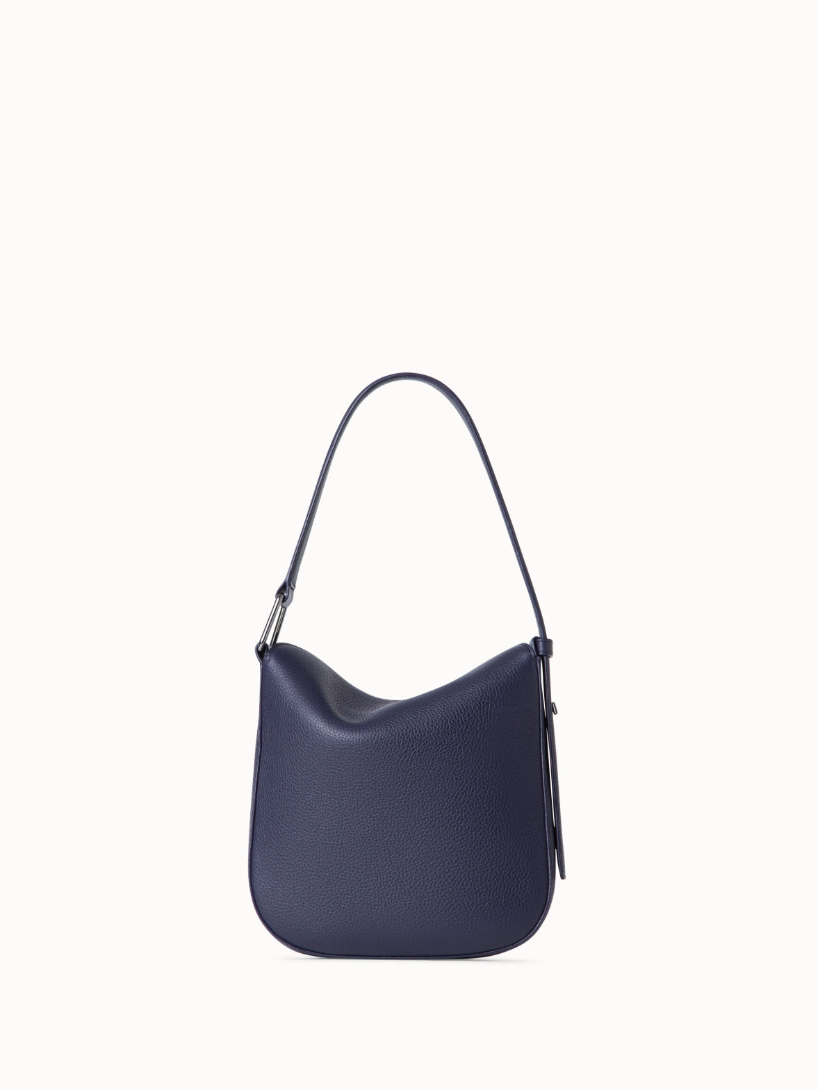 Anna Little Hobo Bag in Leather - purple