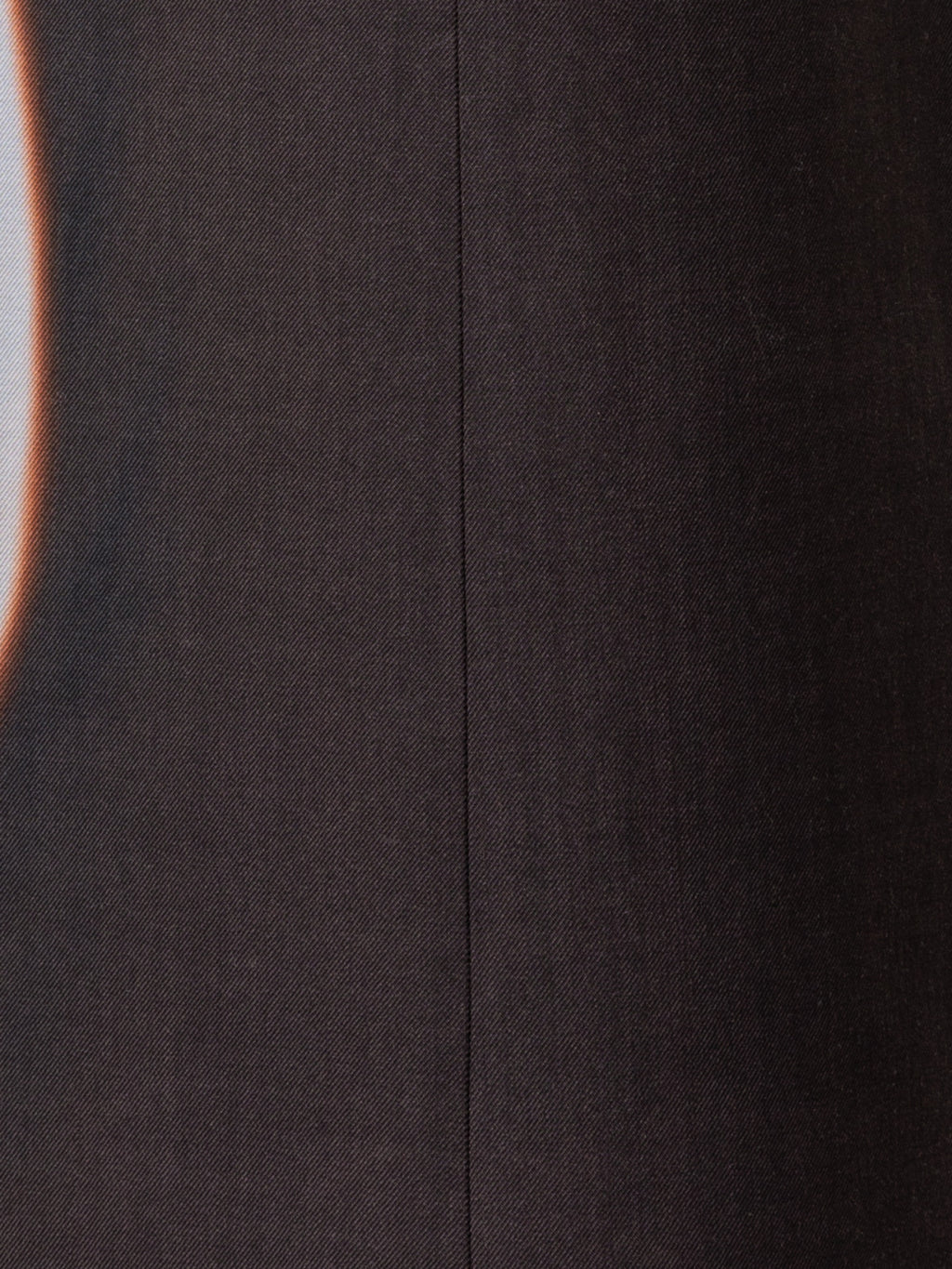 Weite Woll-Hose mit Mocca Loop Druck - Braun