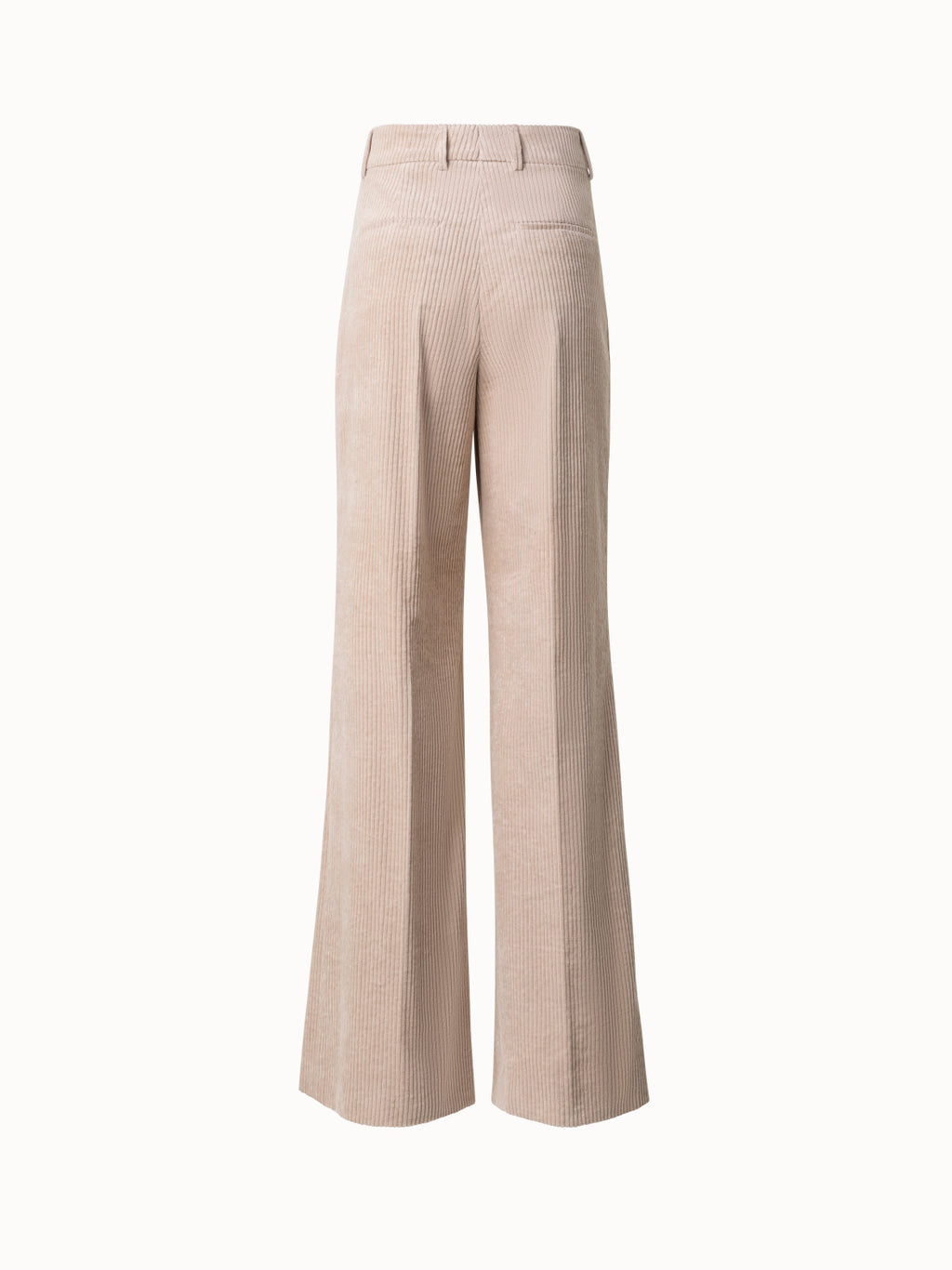 Weite Cordhose aus Baumwoll-Kaschmir - Beige