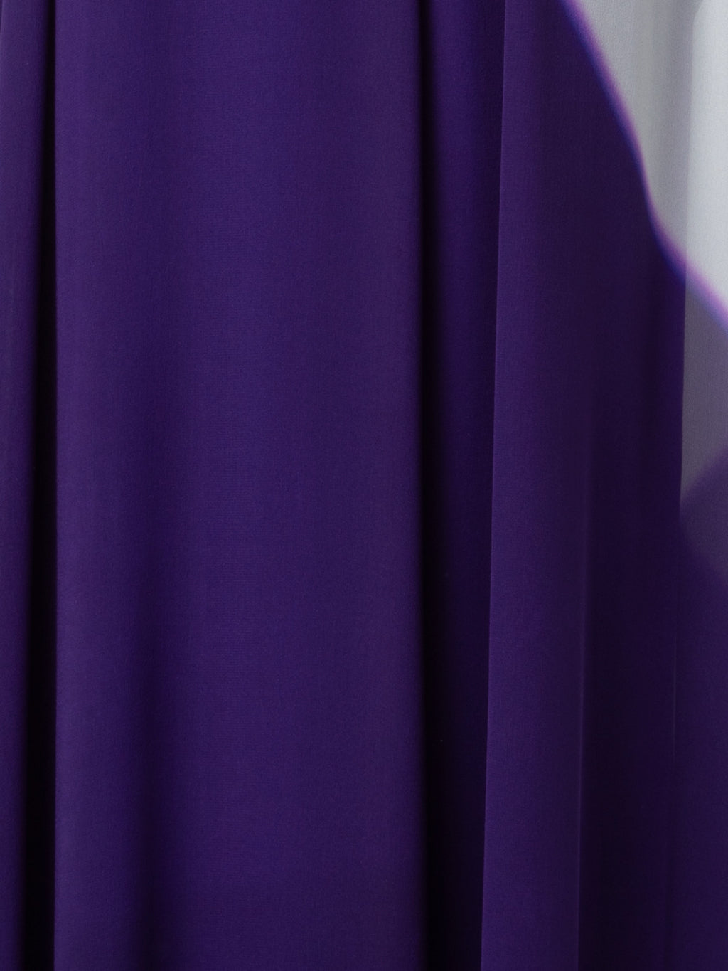 Langes Seidenkleid in A-Linie mit Purple Loop Druck - Violett