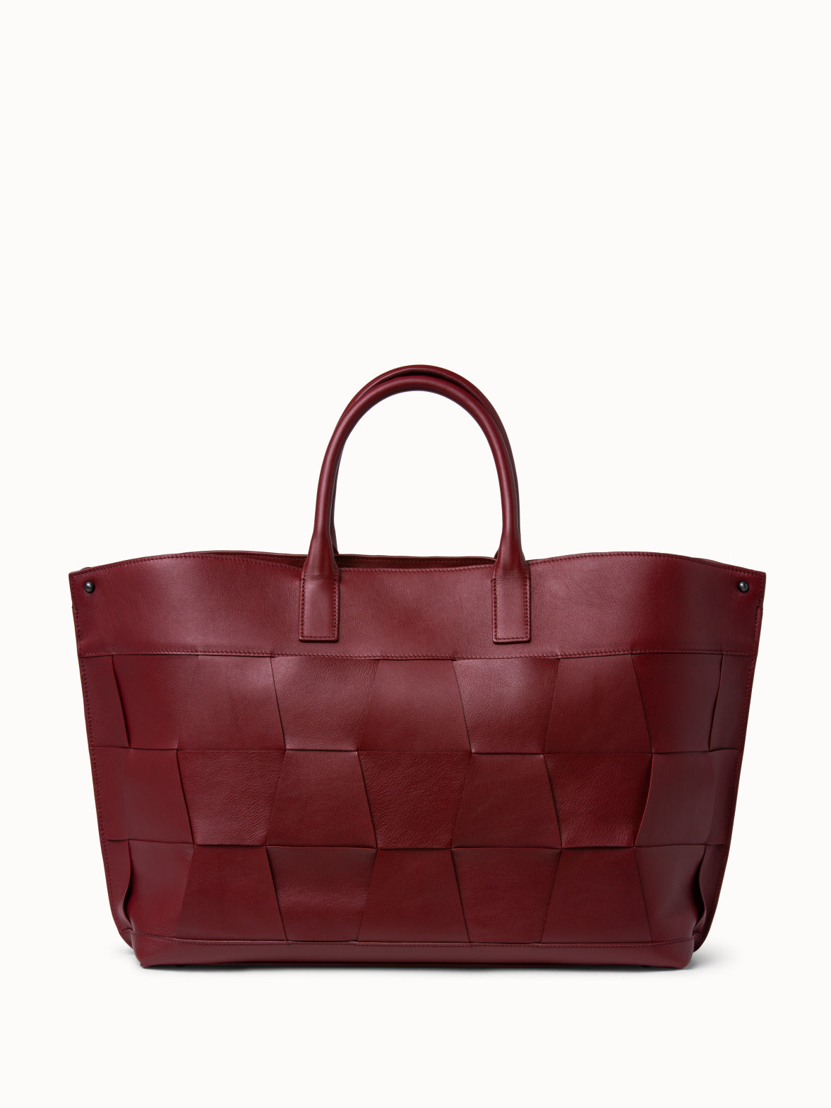 Ai Medium Top Handle Tote - red