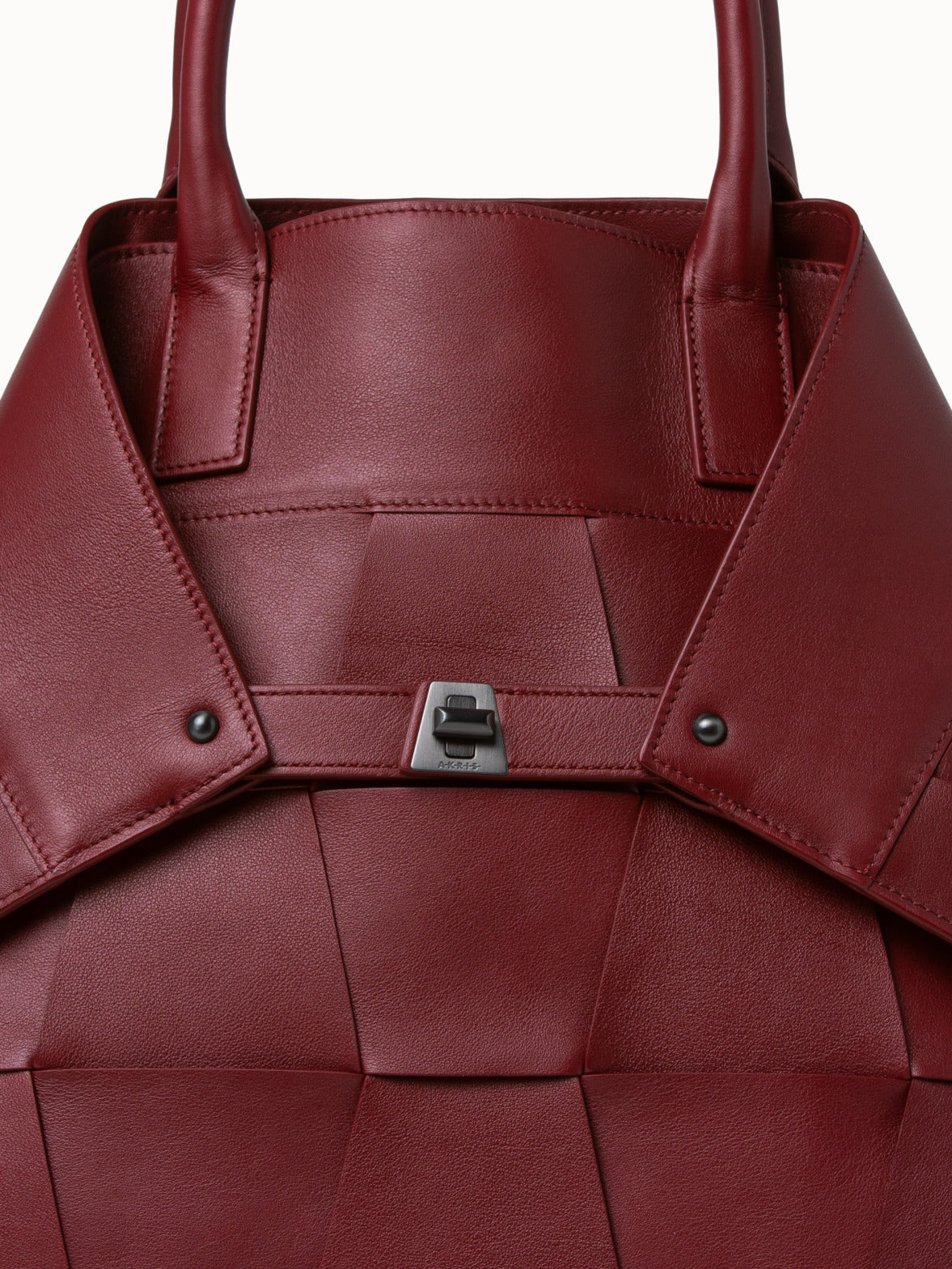 Ai Medium Top Handle Tote - red