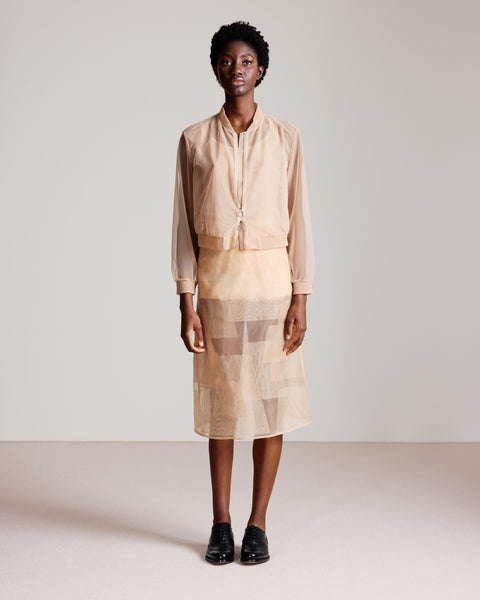 Transparenter Organza-Rock