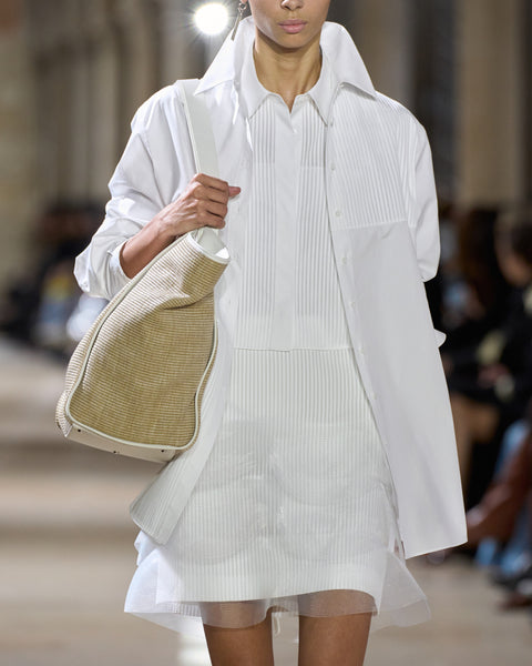 Cropped-Baumwoll-Bluse