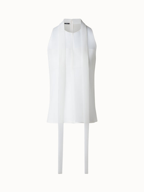 Ärmellose Techno-Bluse mit Schleife