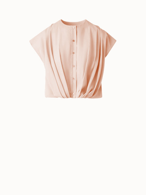 Ärmellose Bluse aus Baumwoll-Voile