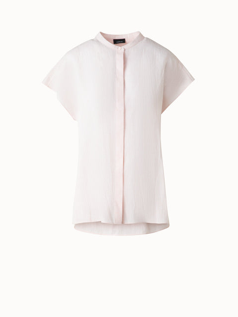Leinenbluse mit Flügelärmel