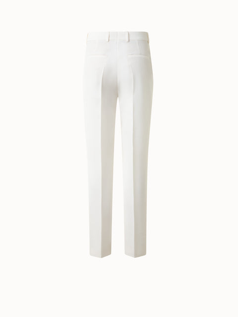 Gerade Hose aus Shantung-Seide
