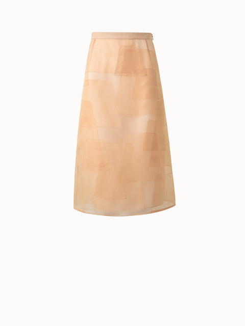 Transparenter Organza-Rock