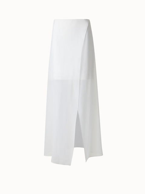 Seidenrock mit Transparenter Organza-Schicht