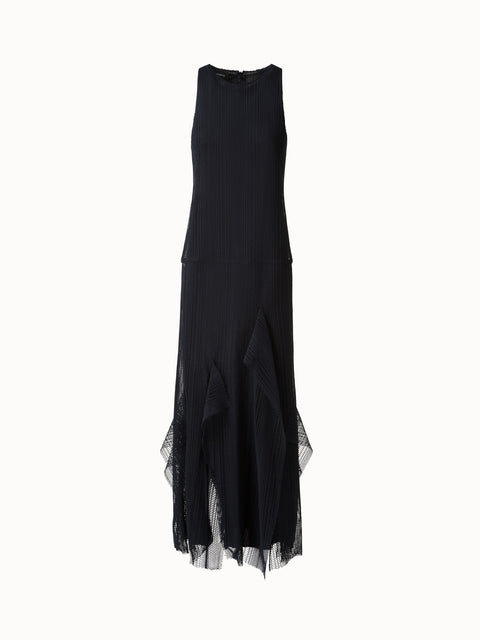 Abendkleid mit Allover Stickerei