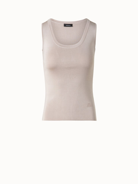 Seiden-Stricktop