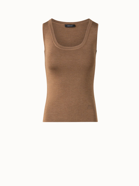 Seiden-Stricktop