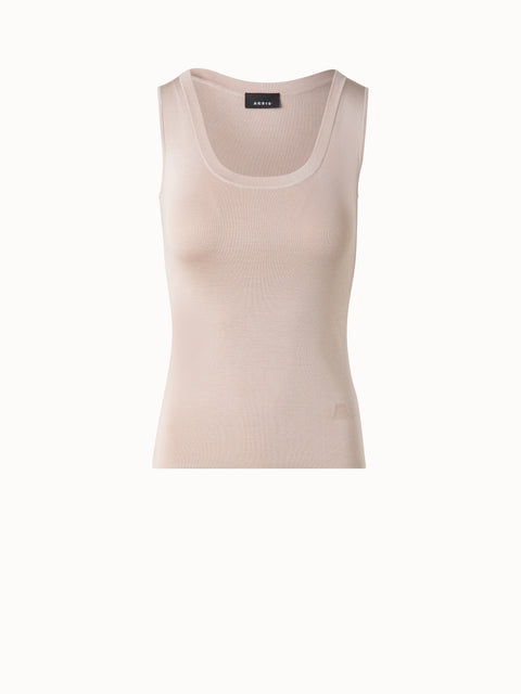 Seiden-Stricktop