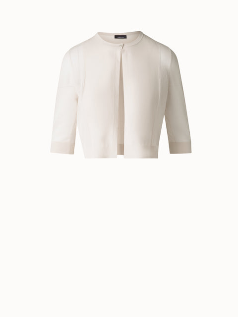 Kurzer halbtransparenter Cardigan