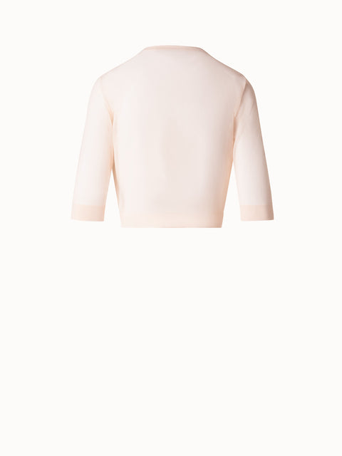 Kurzer halbtransparenter Cardigan