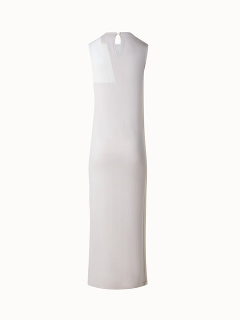 Intarsien-Strickkleid aus Leinenmischung
