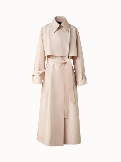 Oversize Seiden-Trenchcoat