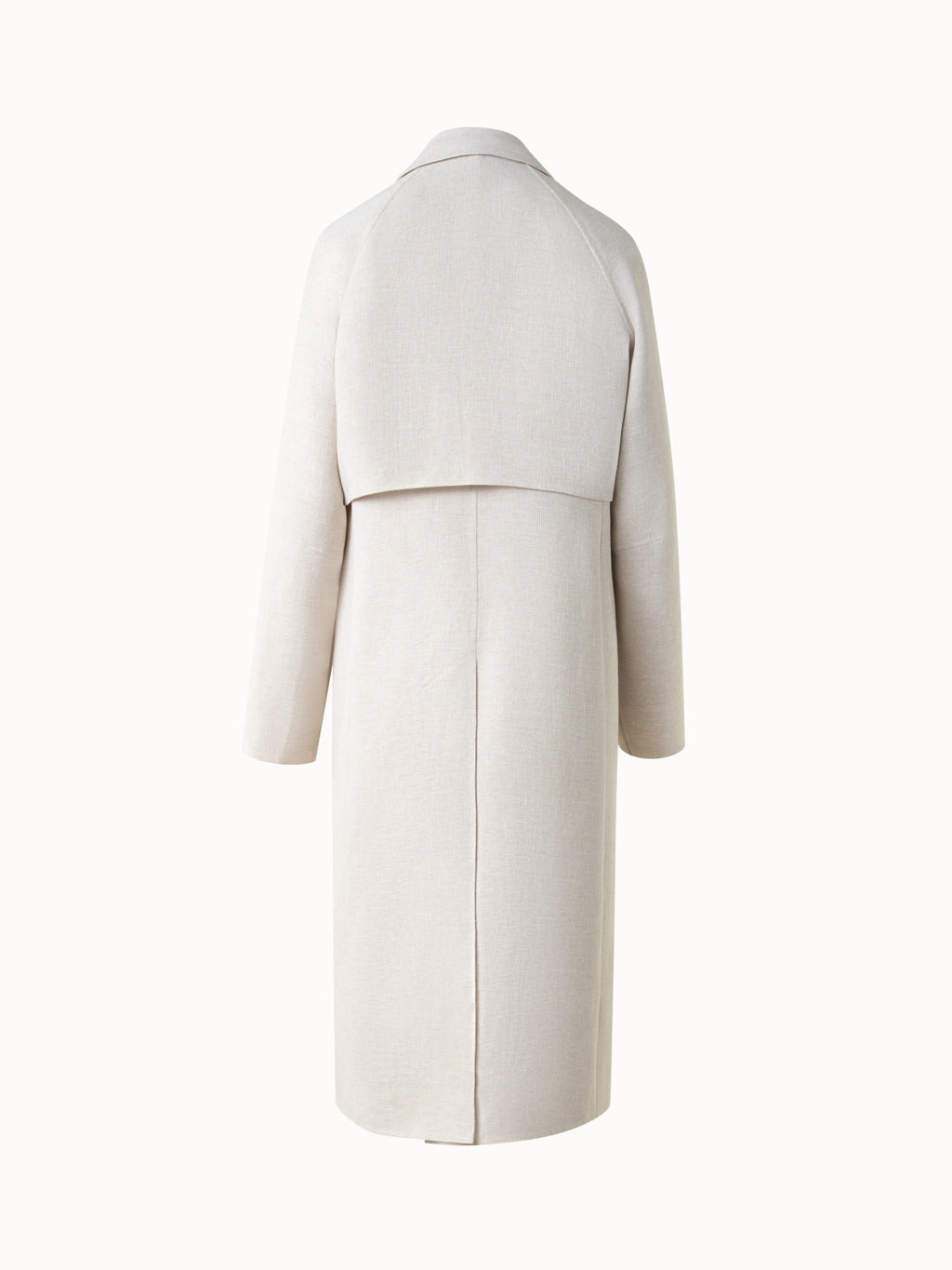 Duo Mantel - Leinen-Weste und Bolero - Grau - Ecru - Weiss