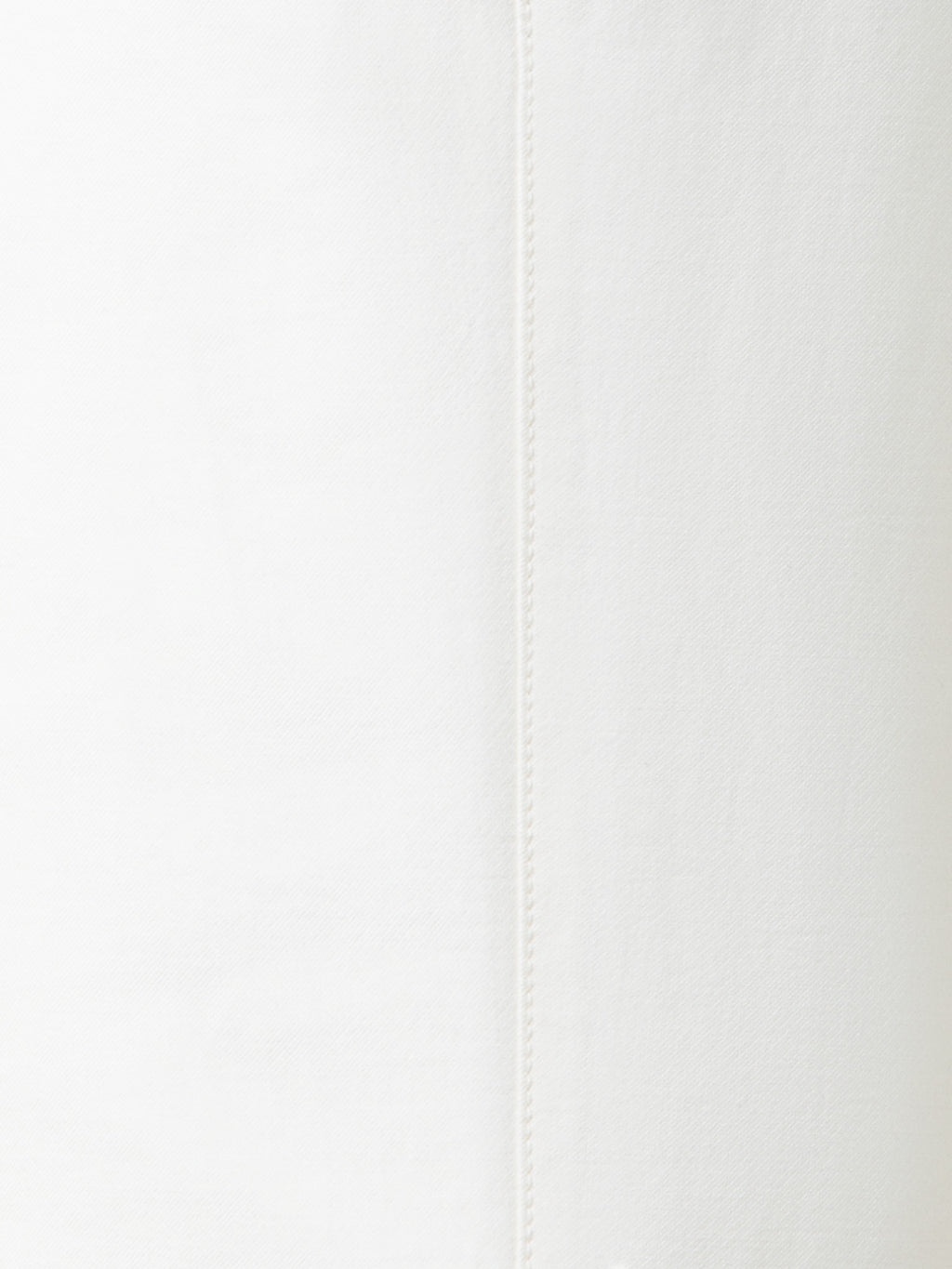 Tapered Hose aus Baumwoll-Seiden-Doubleface - Ecru - Weiss