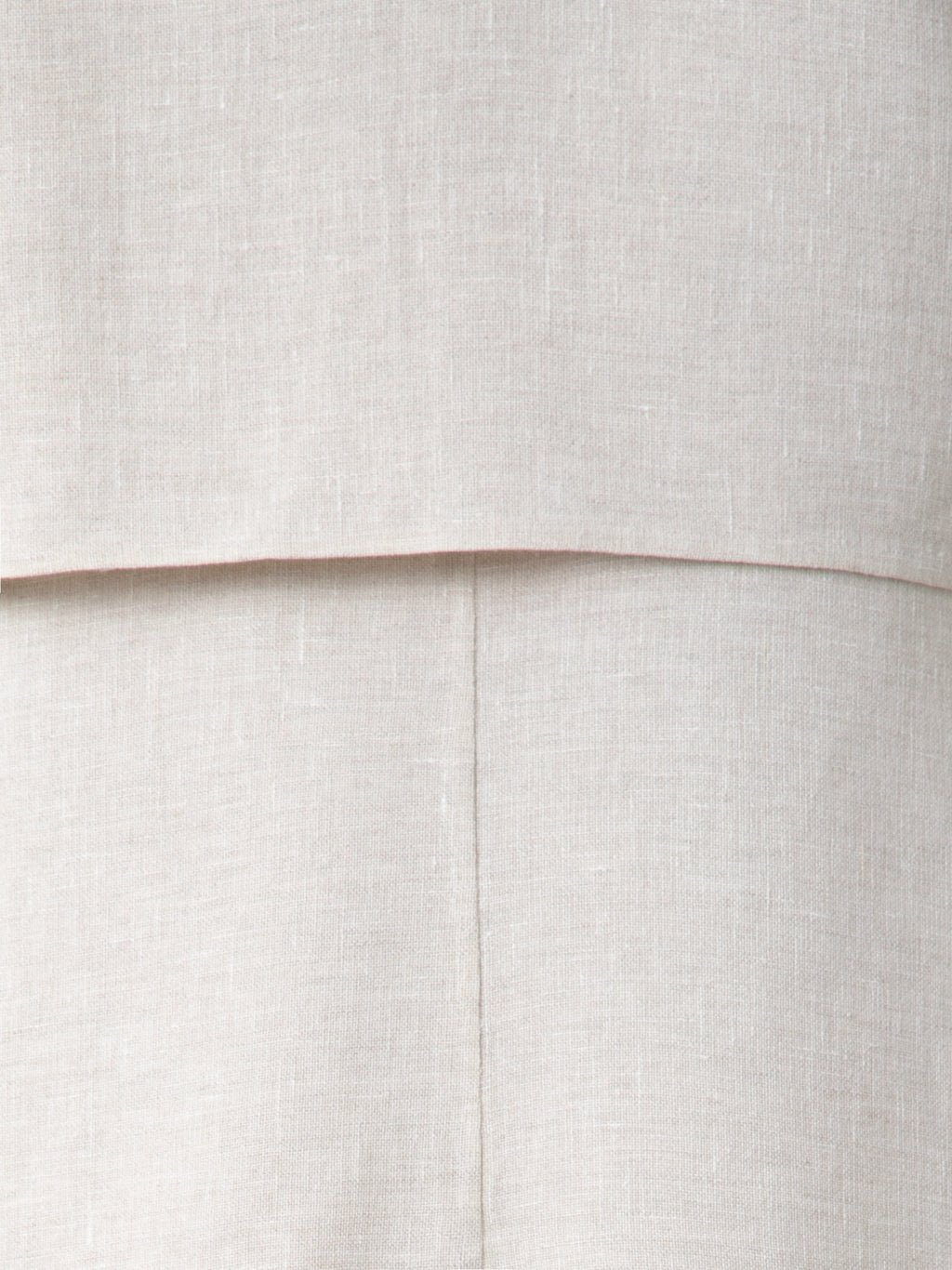 Duo Mantel - Leinen-Weste und Bolero - Grau - Ecru - Weiss