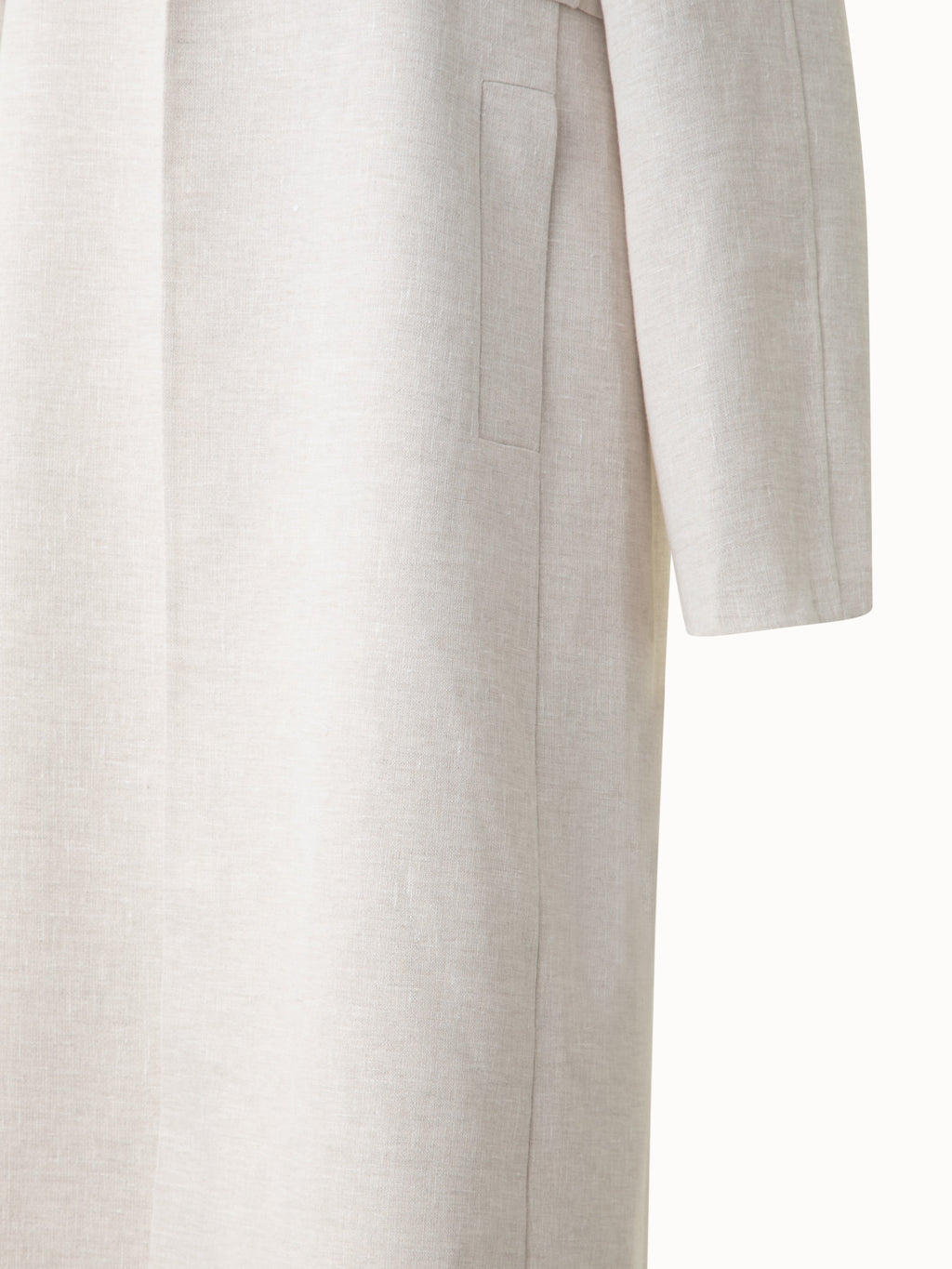 Duo Mantel - Leinen-Weste und Bolero - Grau - Ecru - Weiss
