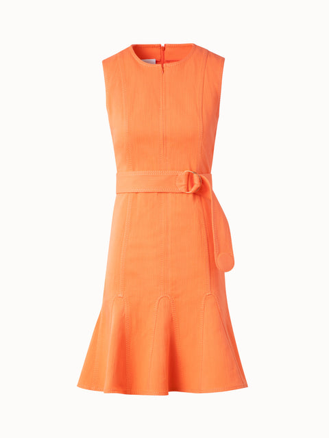 Baumwoll-Denim-Kleid