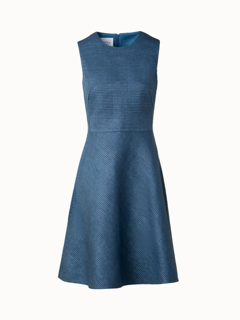 Seiden-Cocktailkleid mit A-Linien-Rock