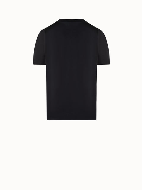 T-Shirt mit Puffärmeln aus Baumwoll-Jersey