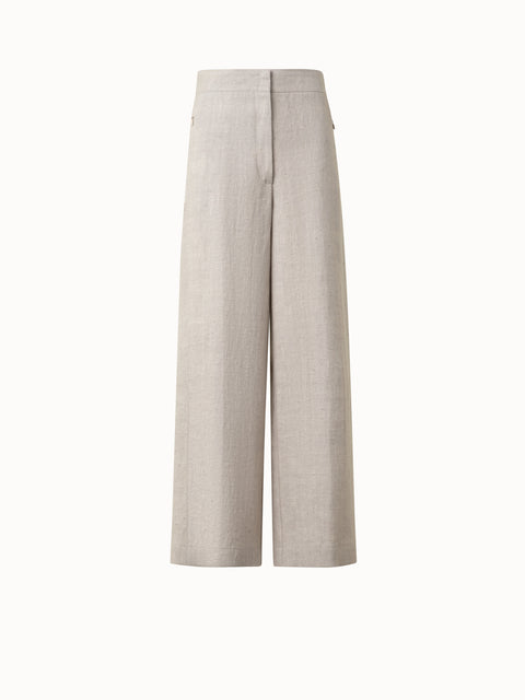 Leinen-Culotte-Hose