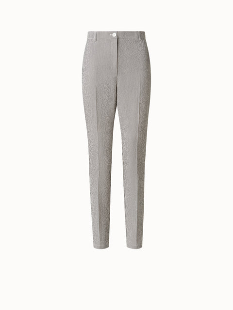 Tapered Hose aus Baumwoll-Seersucker