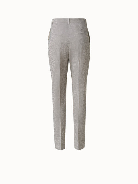Tapered Hose aus Baumwoll-Seersucker