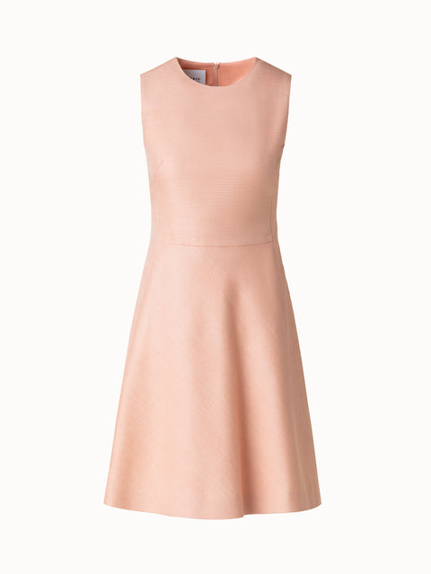 Seiden-Cocktailkleid mit A-Linien-Rock