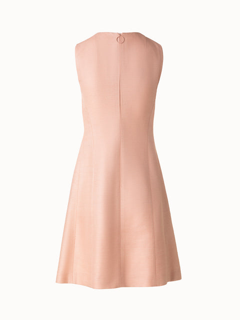 Seiden-Cocktailkleid mit A-Linien-Rock