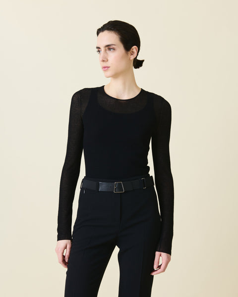Pullover aus halbtransparenter Baumwolle