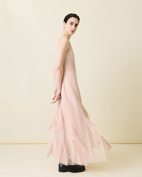 Abendkleid mit Allover Stickerei