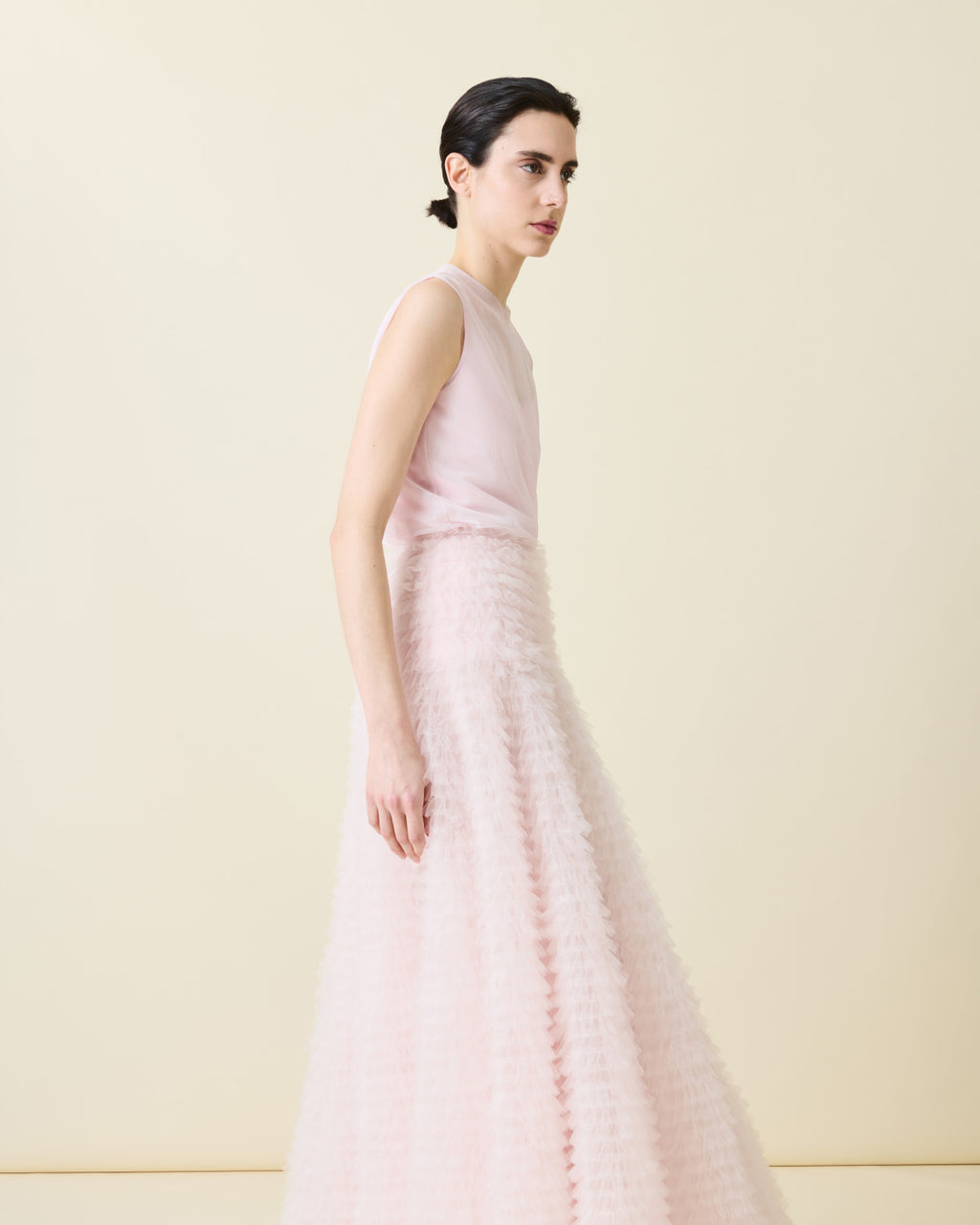 Maxi-Tüll-Rüschenrock - Rosa