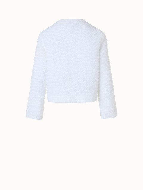 Kurze Jacke aus 3D Bubble Organza