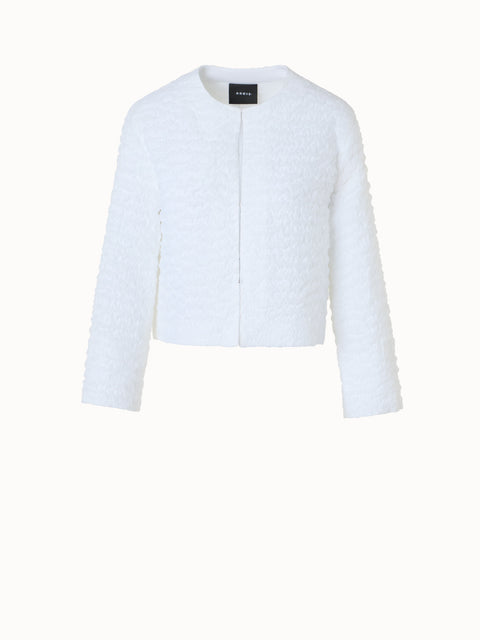 Kurze Jacke aus 3D Bubble Organza