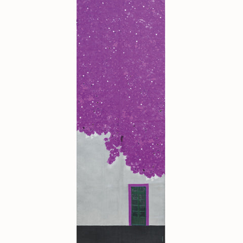 Schal mit Bougainvillea-Porta-Print