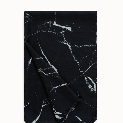 Cashmere Silk Scarf with Karma Mable Print