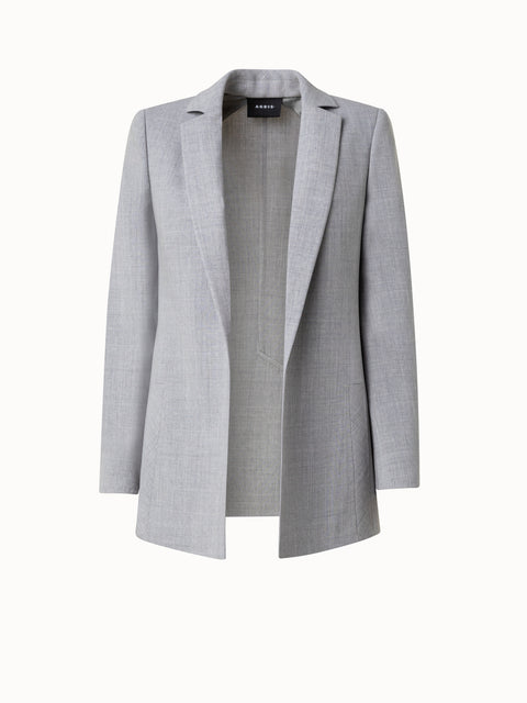 Blazer aus Woll-Doubleface mit langem Revers