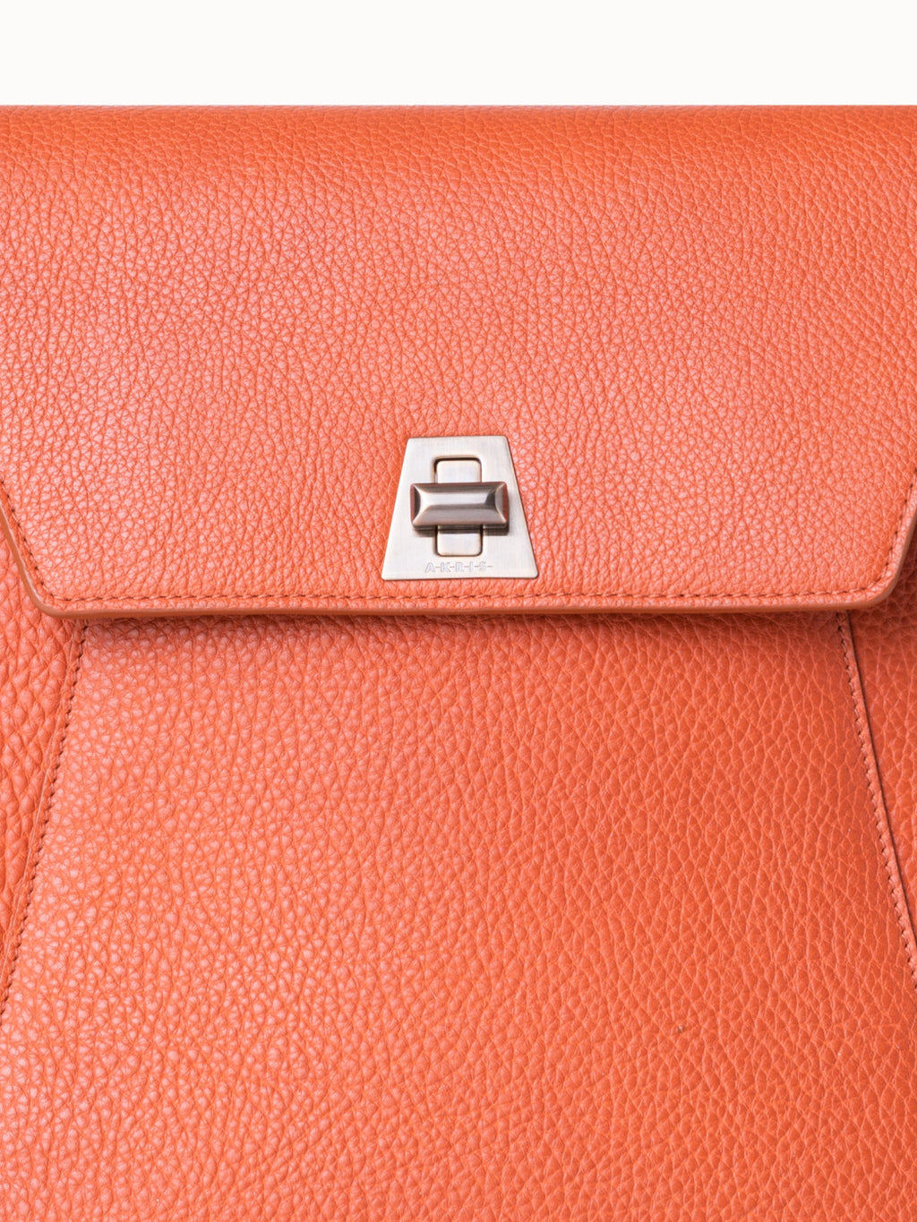 Small Anouk Messenger Tasche aus Leder - Orange