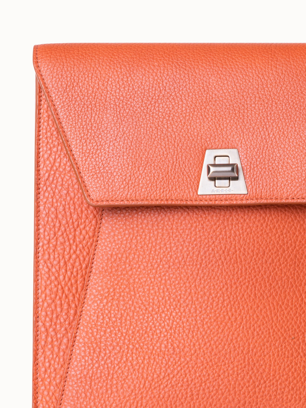 Small Anouk Messenger Tasche aus Leder - Orange