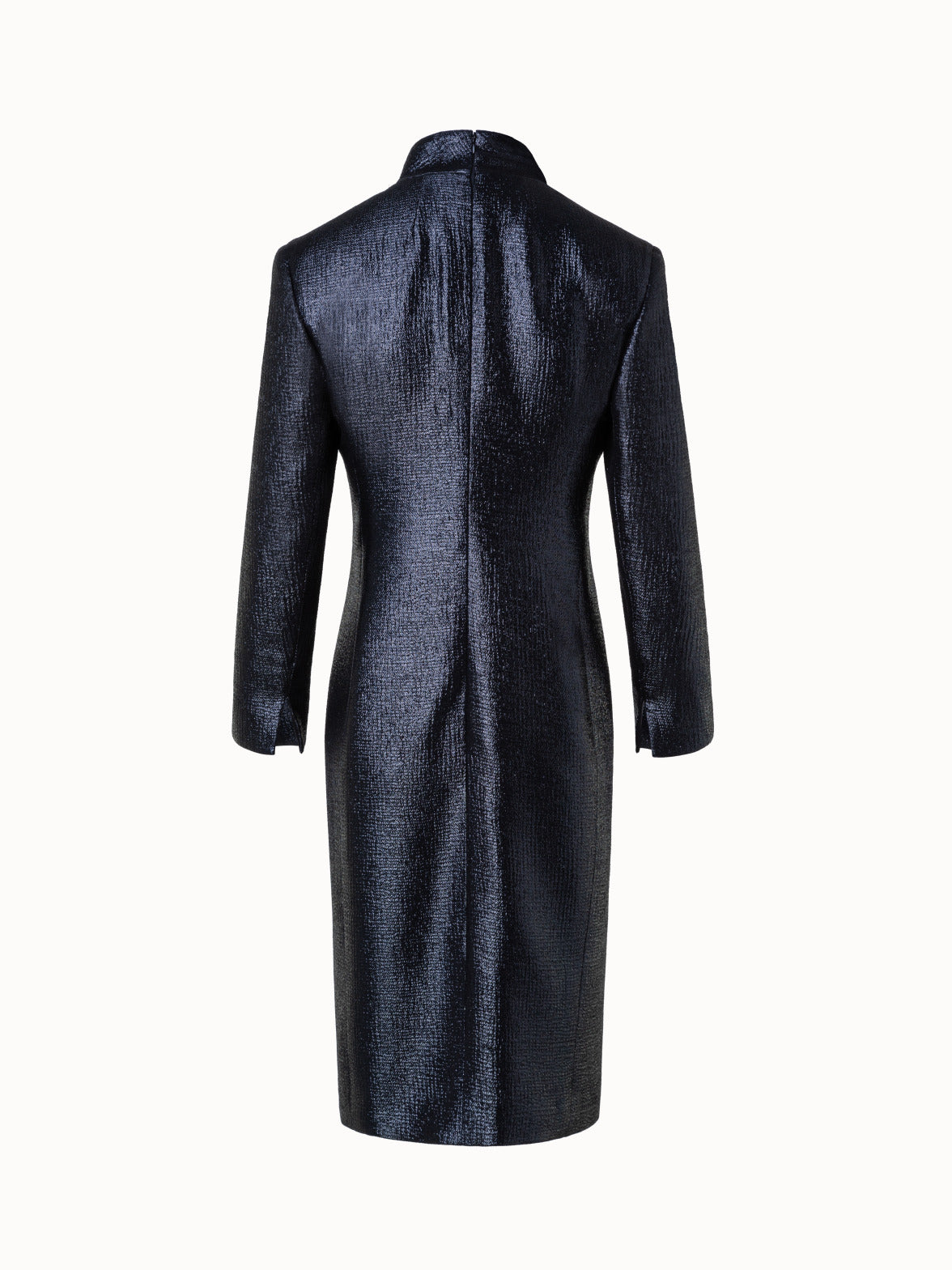 Blazer Sheath Dress with Long Sleeves - black