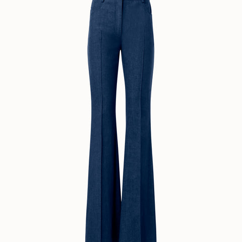 Bootcut Cotton Denim Stretch Pants